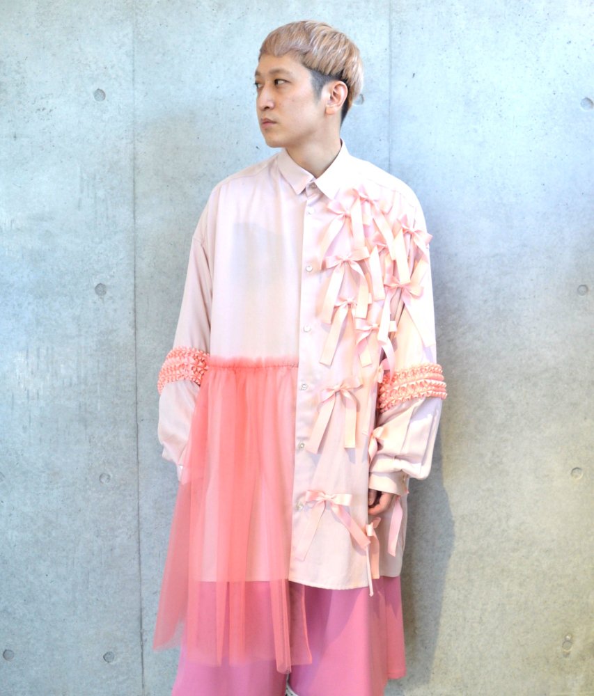 KIDILL チュールとリボンのシャツ キディル Ribbon Shirts srix.in