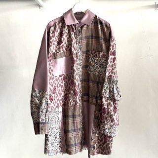 【rurumu:】patchwork oversized shirt