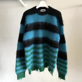 MOHAIR BORDER KNIT
