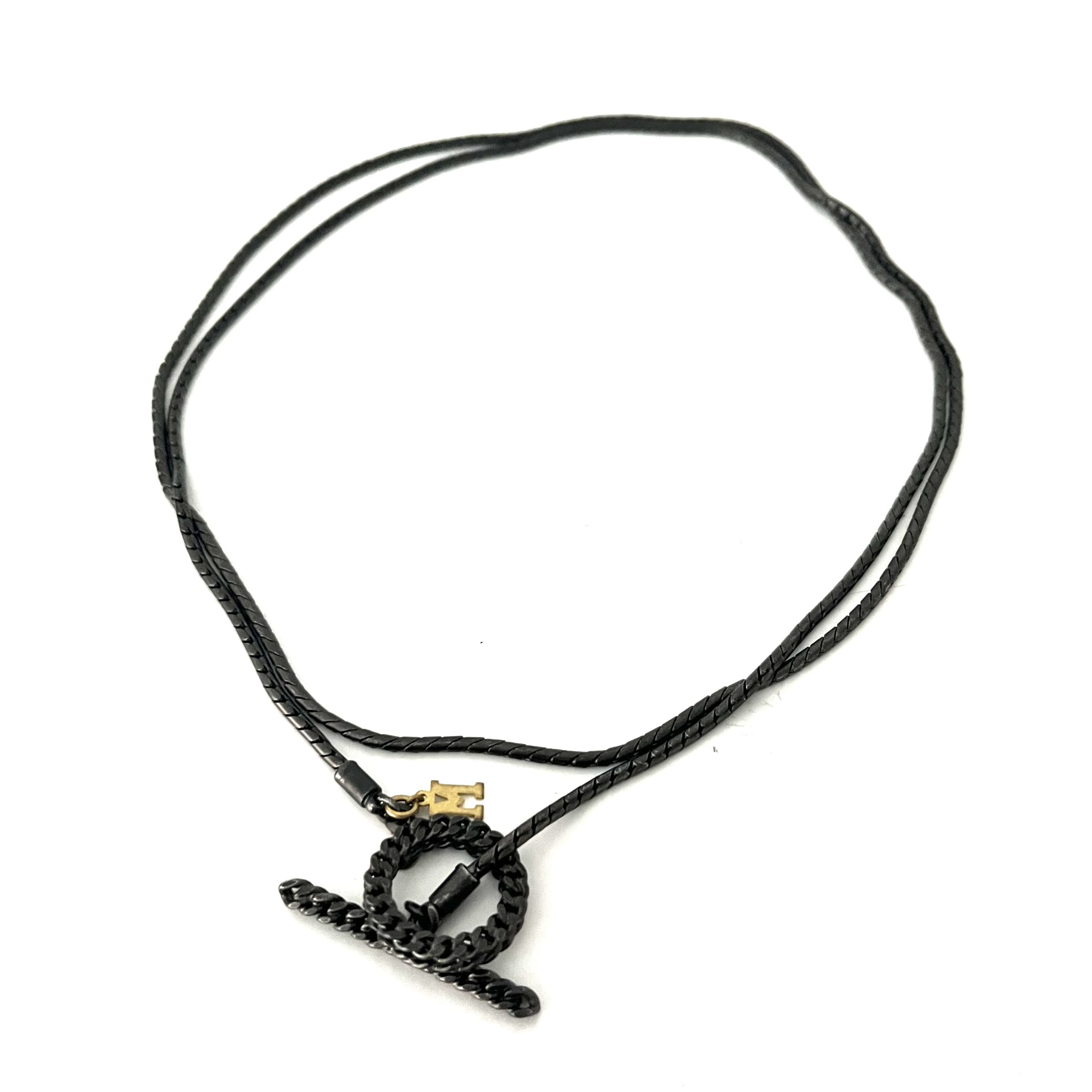 【Malcolm Guerre】black necklace