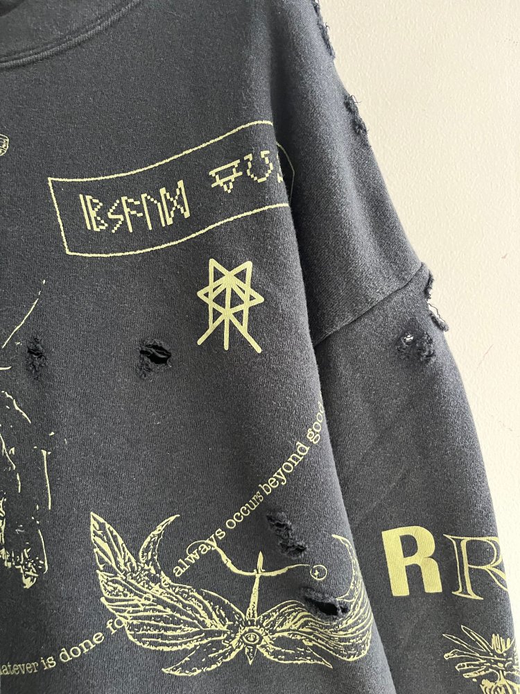 rurumu:】echoes printed hoodie - KIDILL ROOM ONLINE SHOP