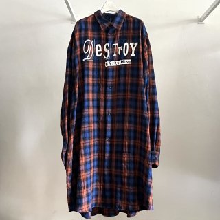 DESTROY CHECK SHIRT