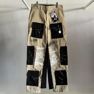 ペイントチェックコート レジェンダdoubletラフシモンズKIDILL あどけな
