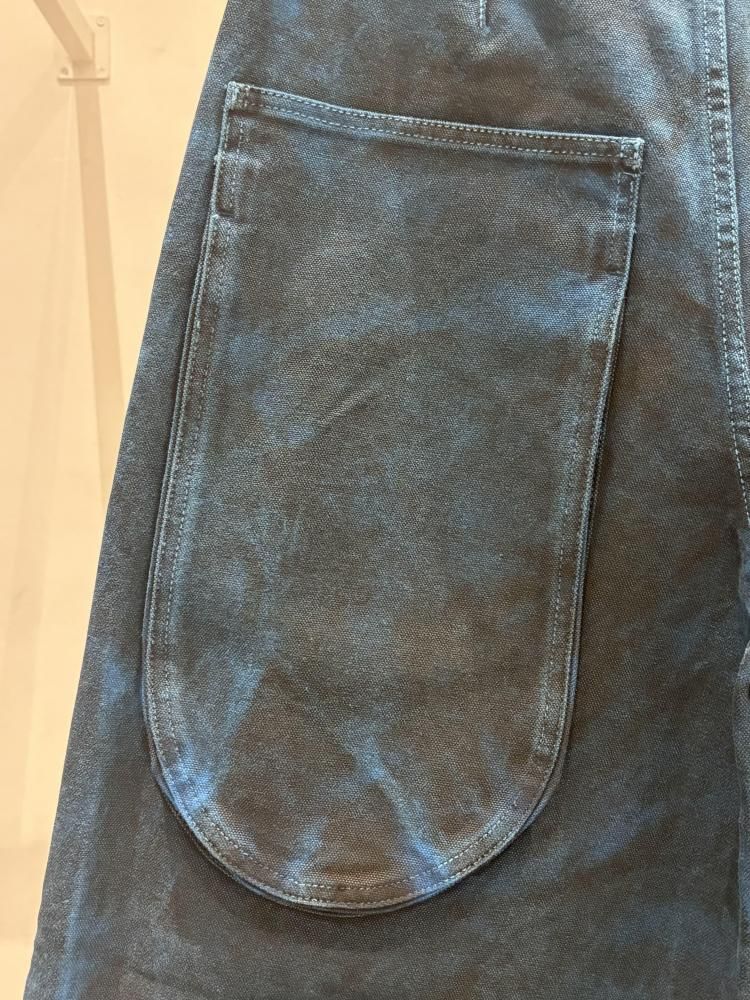 BLACK STAINED DUCK PANTS - KIDILL ROOM ONLINE SHOP