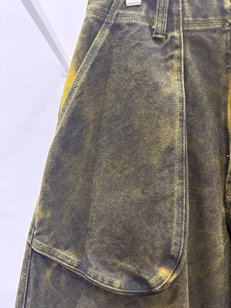 BLACK STAINED DUCK PANTS - KIDILL ROOM ONLINE SHOP