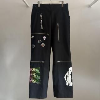 パンツ KIDILL RIBBON PANTS BLACK 42 パンツ KIDILL RIBBON PANTS BLACK 42 Kidill Patchwork Ribbon