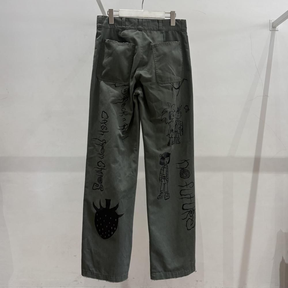 kidill × psycho works シルクスクリーンパンツ　ボトム m75475647180_1.jpg?1748316490