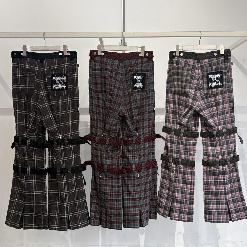 rurumu:×KIDILL】check bondage pants - KIDILL ROOM ONLINE SHOP