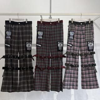 【rurumu:×KIDILL】check bondage pants