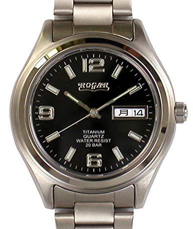 ROGAR ロガール オールチタン メンズ腕時計 (日本製) メーカー3年保証 カレンダー機能付 RO-040MB - LMLULU エルエムルル  オフィシャルサイト