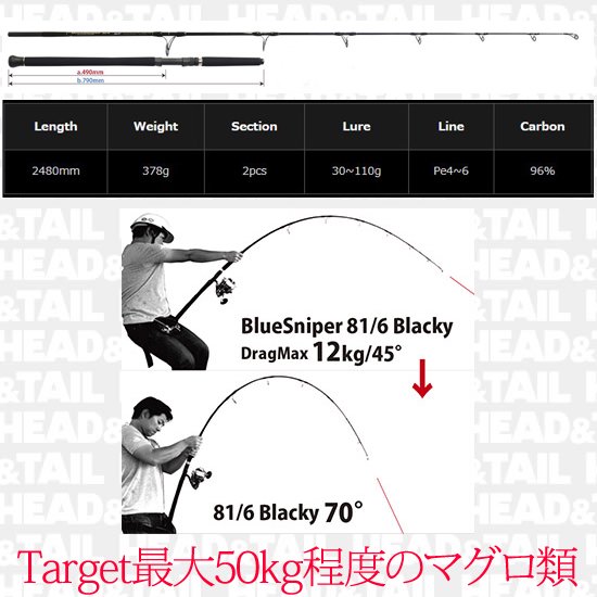 BlueSniper Blacky (TUNA Model) 送料3000円～ - HEAD & TAIL Web Shop