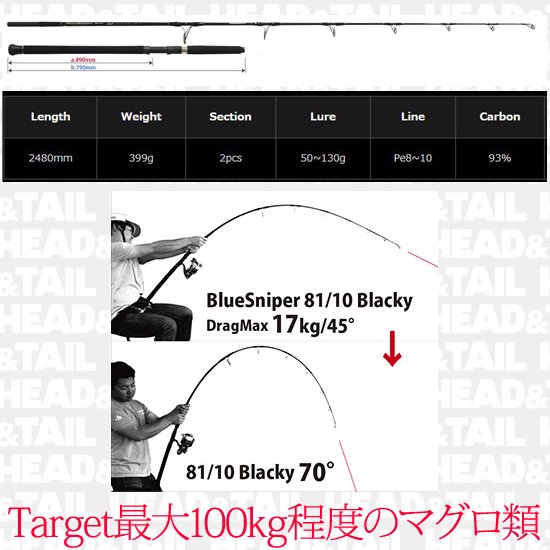 BlueSniper Blacky (TUNA Model) 送料3000円～ - HEAD & TAIL Web