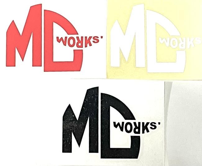 MCワークス様　オーダーステッカー MCワークス カッティングデカール 22ロゴ 103㎜
