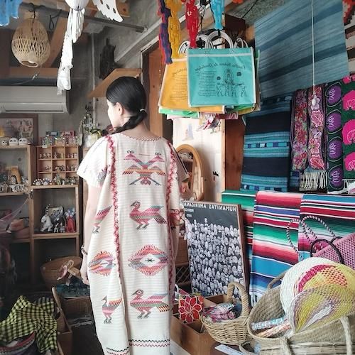 ヴィンテージ 刺繍 アート 額 飾り布 中南米 南米 メキシコ