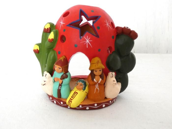 ペルー民芸品　置物　音楽隊　キャンドルスタンド　アヤクーチョ　ヴィンテージ ペルー民芸品 置物 音楽隊 キャンドルスタンド アヤクーチョ