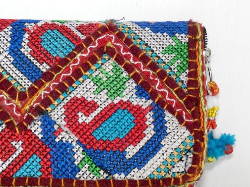 ラバリ族刺繍古布財布