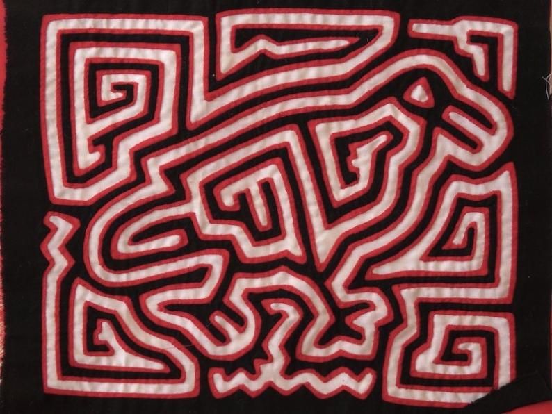 Panama パナマ モラ 刺繍 飾り布 ヴィンテージ （パナマのモラ