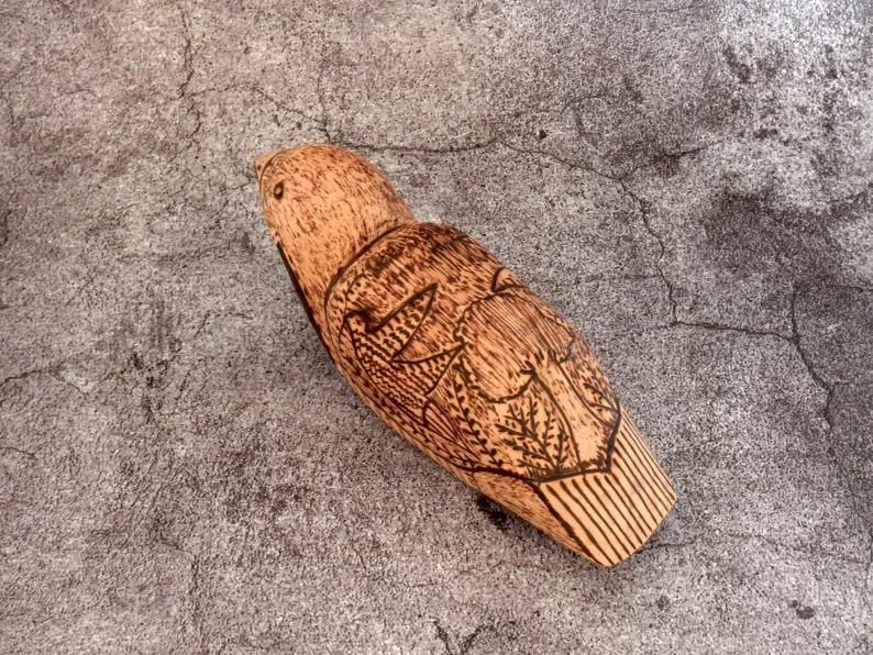 パラグアイ アチェ族の木彫り