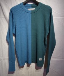 <img class='new_mark_img1' src='https://img.shop-pro.jp/img/new/icons16.gif' style='border:none;display:inline;margin:0px;padding:0px;width:auto;' />BUENAVISTA <BR>2 COLORS KNIT (BLUE×D-BLUE)