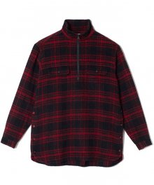 White<BR>Mountaineering<BR>CHECK SHAGGY BIG PULLOVER SHIRT 