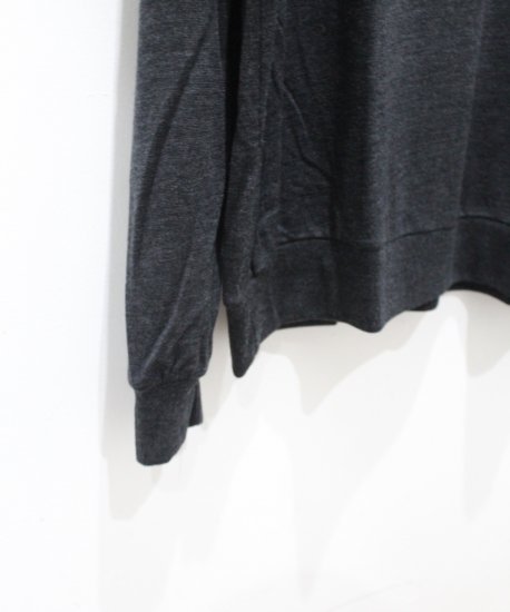 marka《マーカ》CREW NECK WOOL TEE - Super 120's Wool Switzer KNIT -(CHARCOAL) |  正規取扱店 | Cloud9 【クラウドナイン】 Online Store