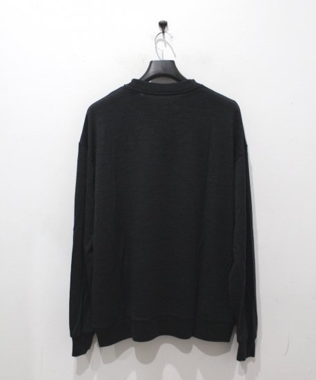 marka《マーカ》CREW NECK WOOL TEE - Super 120's Wool Switzer KNIT -(CHARCOAL) |  正規取扱店 | Cloud9 【クラウドナイン】 Online Store