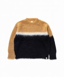 BEDWIN <BR>L/S C-NECK ANARCHY SWEATER"NEWELL" (BROWN)

