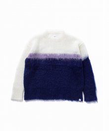 BEDWIN <BR>L/S C-NECK ANARCHY SWEATER"NEWELL" (PURPLE)

