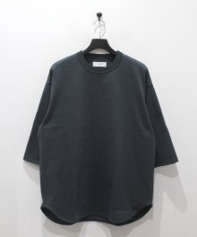 marka <BR> BASE BALL TEE - RECYCLE SUVIN ORGANIC COTTON KNIT -(GREEN)