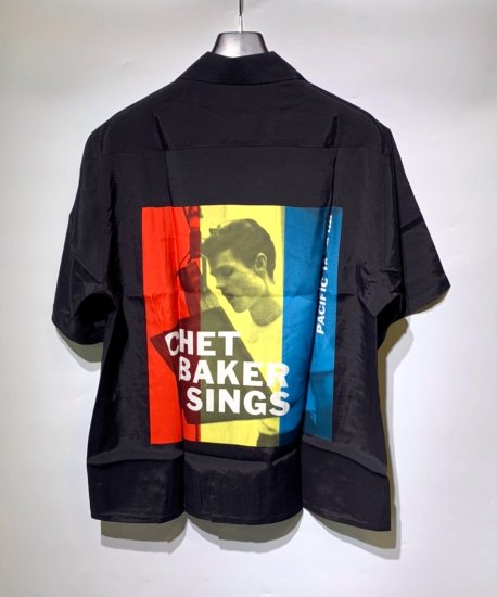 WACKO MARIA《ワコマリア》CHET BAKER / S/S HAWAIIAN SHIRT ( TYPE-1 ) (BLACK) -  Cloud9【クラウドナイン】Official Online Store