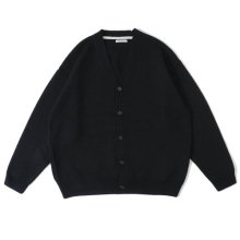 UNIVERSAL<BR>PRODUCTS <BR>FELTED MERINO WOOL KNIT CARDIGAN (BLACK)