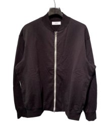 marka <BR>TRACK JACKET - 40/2 RECYCLE SUVIN ORGANIC COTTON KNIT -  (CHARCOAL)