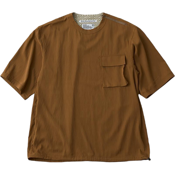 White<BR>Mountaineering<BR>CREW NECK SHIRT (BROWN)