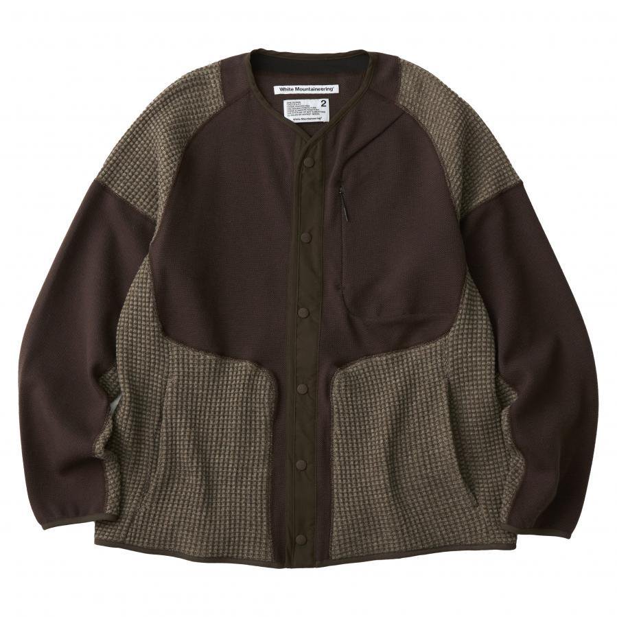 White<BR>Mountaineering<BR>PATCH WORK BLOUSON (BROWN)