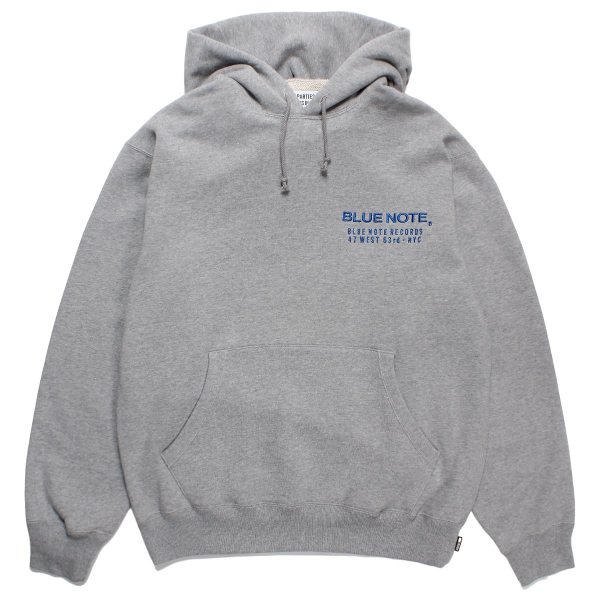 WACKOMARIA<BR>BLUE NOTE / MIDDLE WEIGHT PULLOVER HOODED SWEAT SHIRT ( TYPE-2 ) (GRAY)