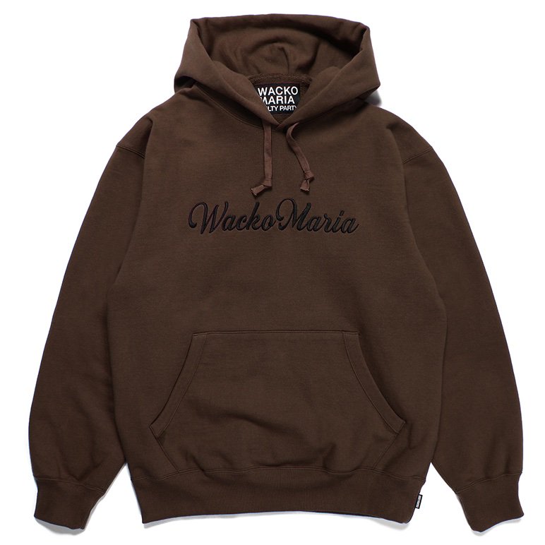 WACKOMARIA<BR>HEAVY WEIGHT PULLOVER HOODED SWEAT SHIRT ( TYPE-1 ) (BROWN)