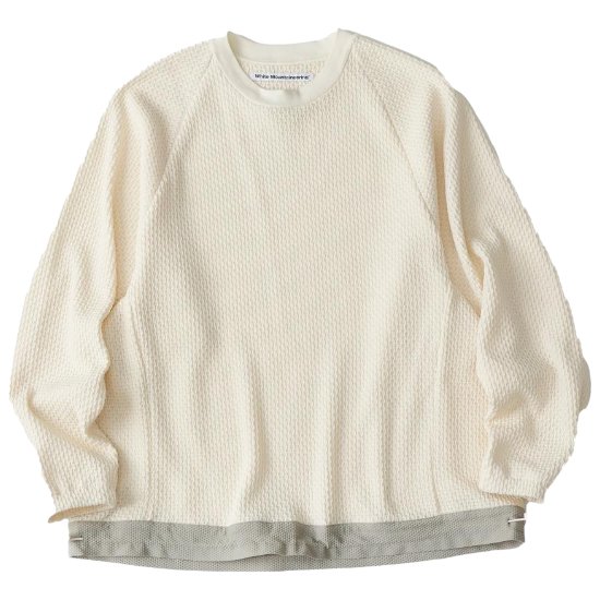 White<BR>Mountaineering<BR>OVER SIZED RAGLAN SLEEVE PULLOVER (WHITE)