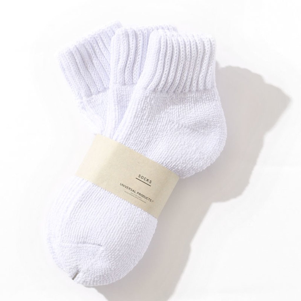 UNIVERSAL<BR>PRODUCTS <BR>3P Pile Socks (WHITE)