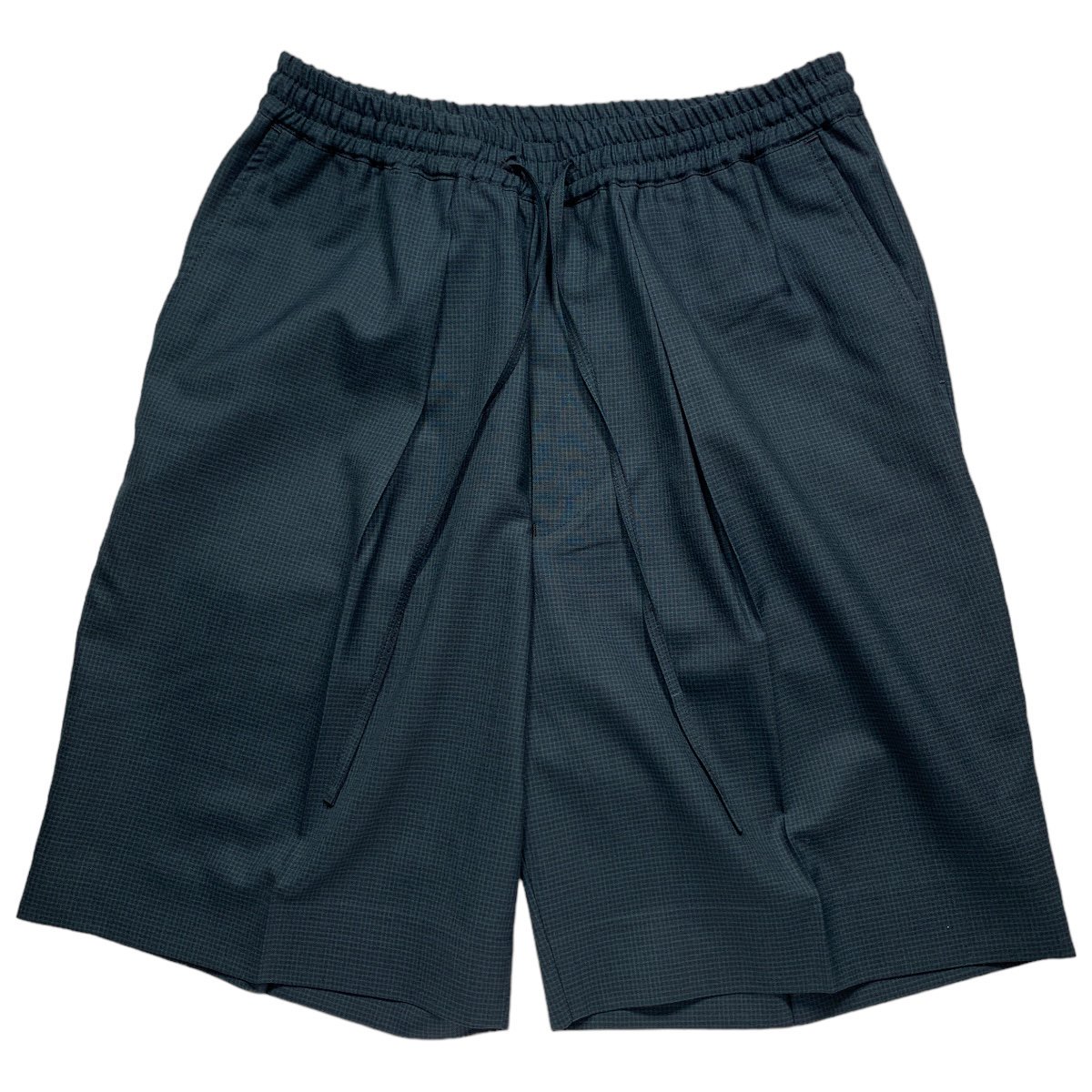 MARKAWARE <BR>CLASSIC FIT EASY SHORTS (OLIVE CHECK)