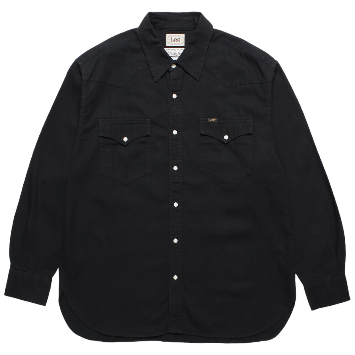 WACKOMARIA<BR>Lee / DENIM WESTERN SHIRT (BLACK)