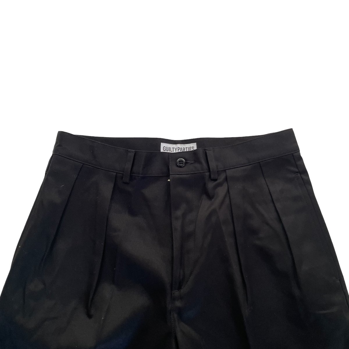 WACKO MARIA《ワコマリア》DOUBLE PLEATED CHINO SHORT TROUSERS (BLACK) -  Cloud9【クラウドナイン】Official Online Store