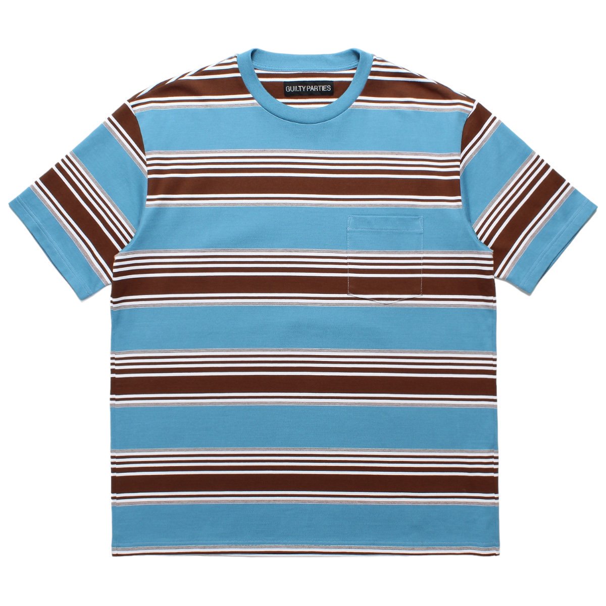 WACKOMARIA<BR>STRIPED CREW NECK T-SHIRT (TYPE-3)