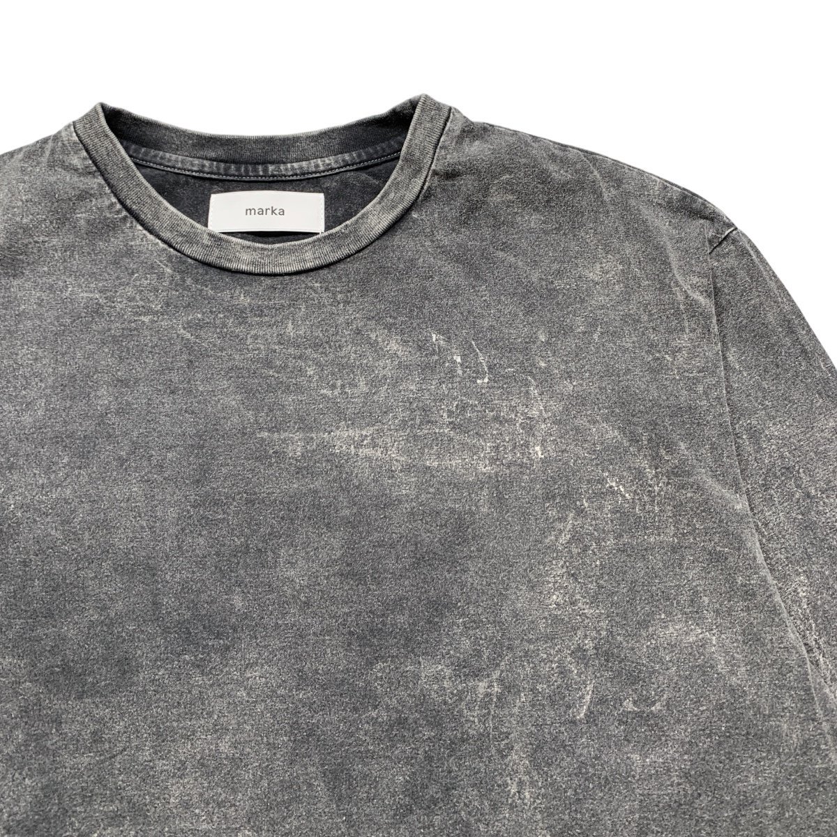 marka《マーカ》CREW NECK TEE L/S - 40/2 ORGANIC COTTON KNIT - (BLEACHED) | 正規取扱店  | Cloud9 【クラウドナイン】 Online Store