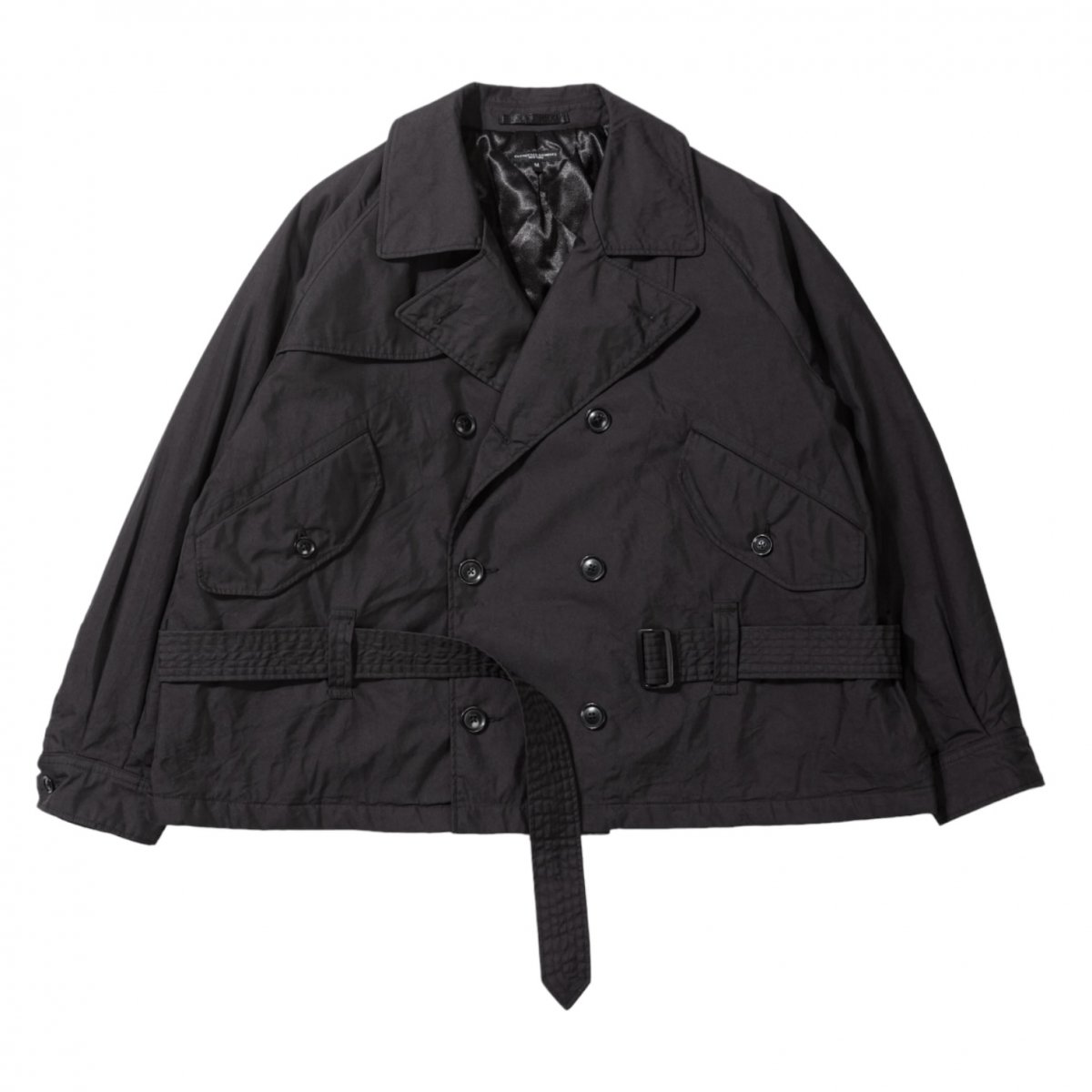 Engineered Garments《エンジニアードガーメンツ》Short Trench Jacket - Black Nyco Twill - |  正規取扱店 | Cloud9 【クラウドナイン】 Online Store