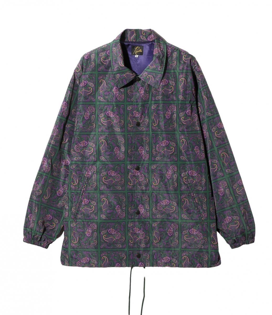 NEEDLES 《ニードルス》Coach Jacket - Poly Taffeta / Printed Red Square - (GREEN) |  正規取扱店 | Cloud9 【クラウドナイン】 Online Store