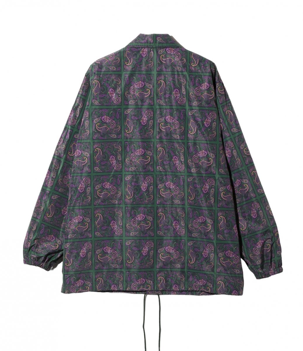 NEEDLES 《ニードルス》Coach Jacket - Poly Taffeta / Printed Red Square - (GREEN) |  正規取扱店 | Cloud9 【クラウドナイン】 Online Store