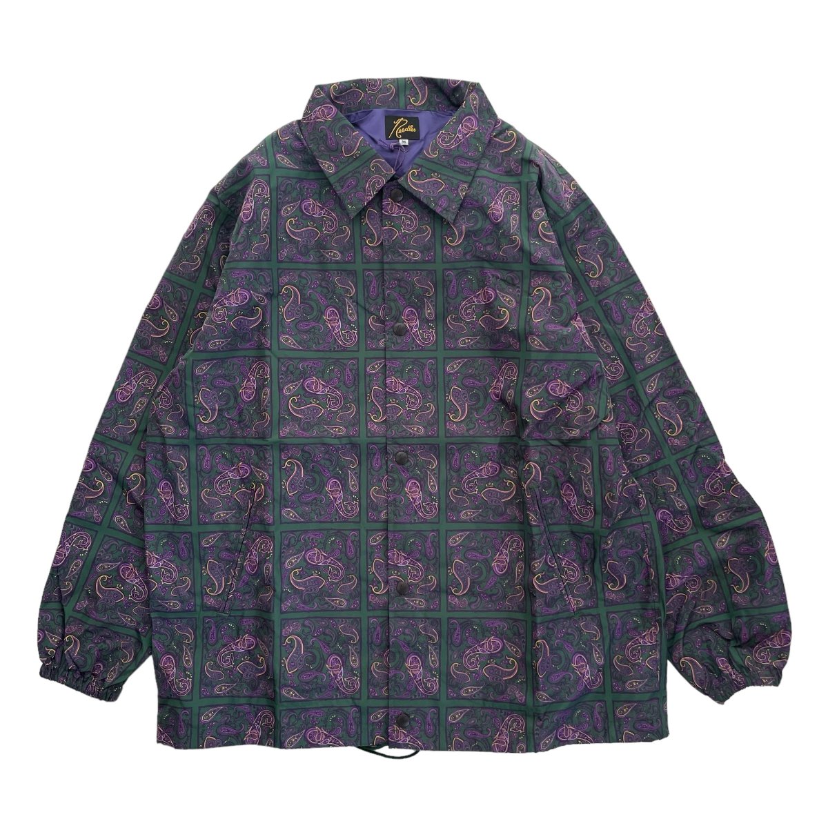 NEEDLES 《ニードルス》Coach Jacket - Poly Taffeta / Printed Red Square - (GREEN) |  正規取扱店 | Cloud9 【クラウドナイン】 Online Store