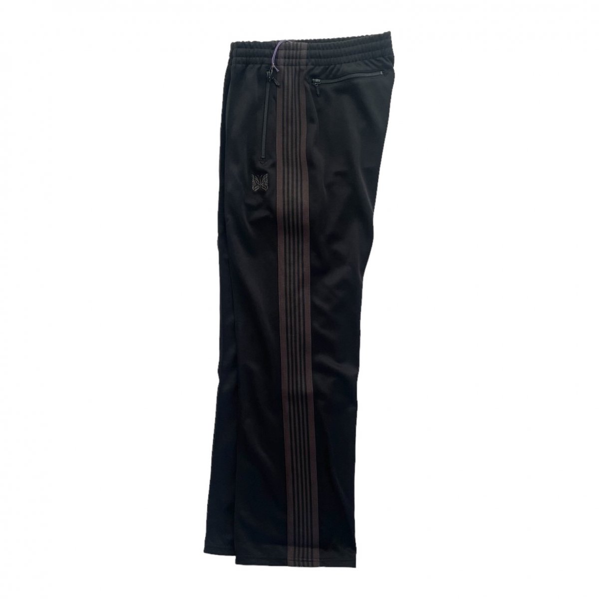 NEEDLES <BR>Track Pant - Poly Smooth (BLACK)
