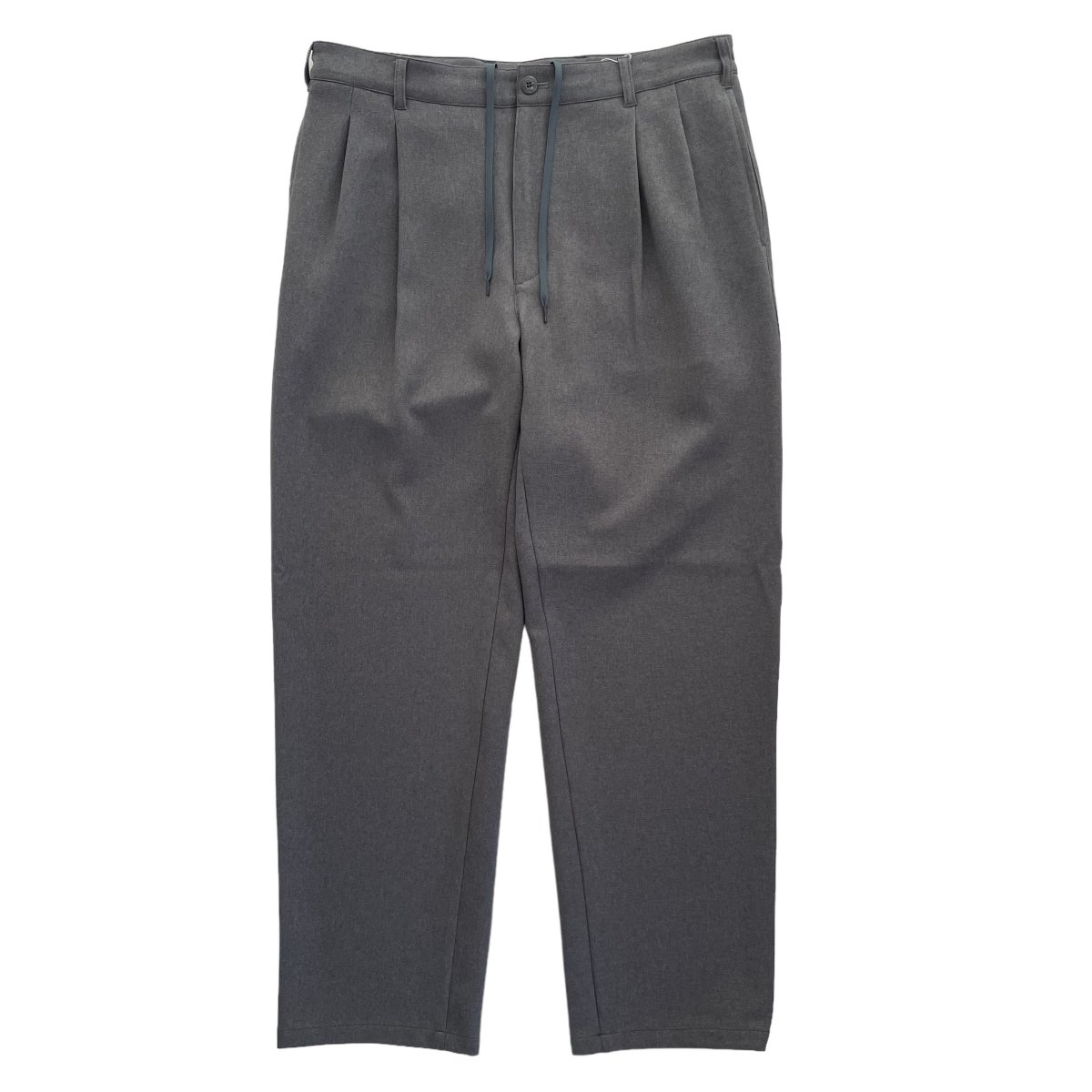 EVCON<BR>2TUCK EASY TROUSERS (GRAY)