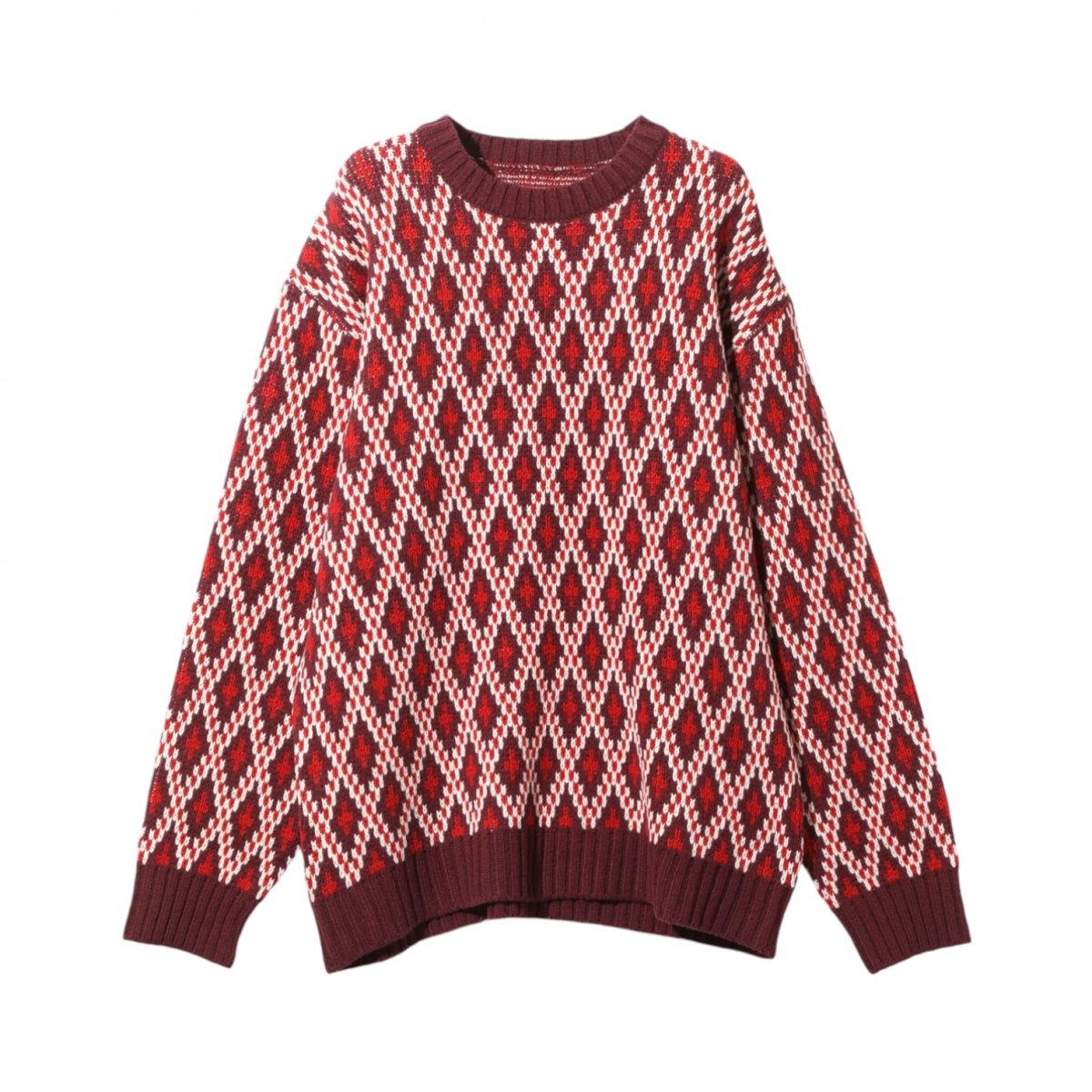 NEEDLES <BR>CREW NECK SWEATER - SHETLAND

